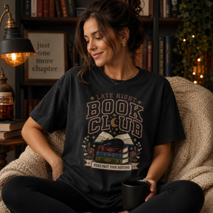 Late Night Book Club Tee - 6 Colors