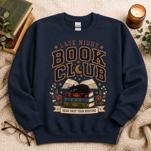 Late Night Book Club Crewneck Sweatshirt - 7 Colors