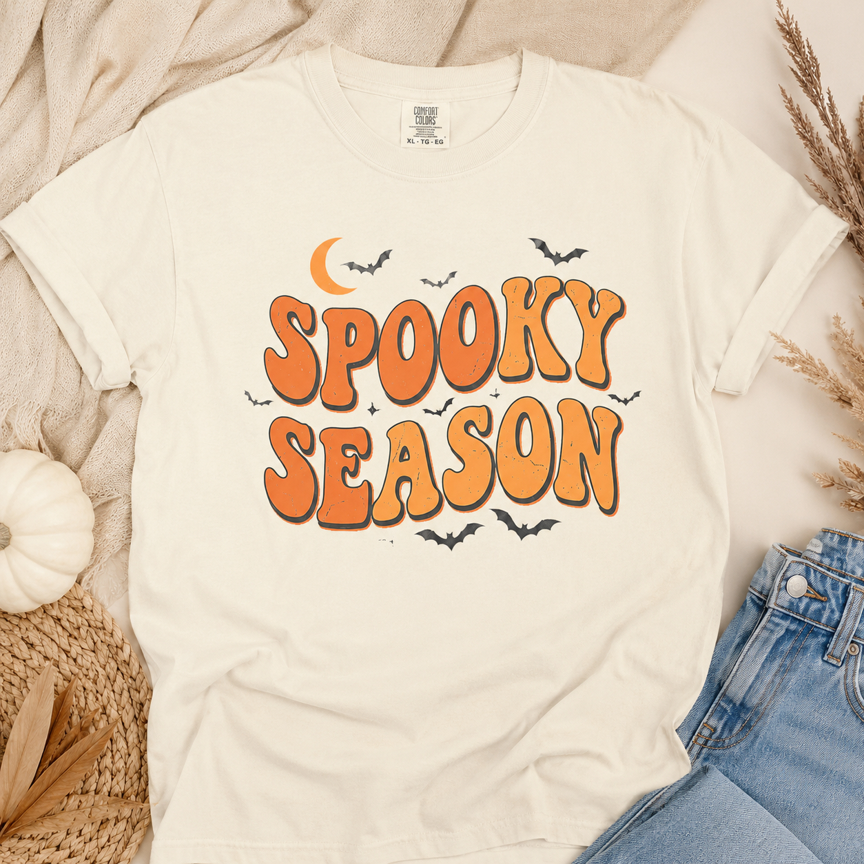 Retro Spooky Season Tee - 4 Colors