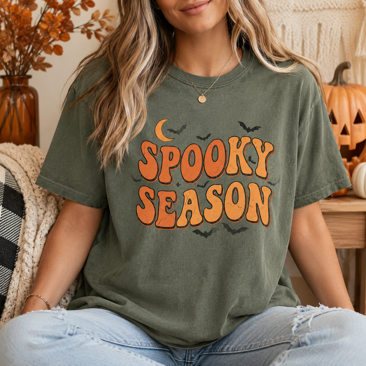 Retro Spooky Season Tee - 4 Colors