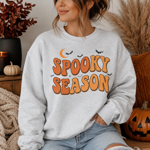 Retro Spooky Season Crewneck Sweatshirt - 4 Colors
