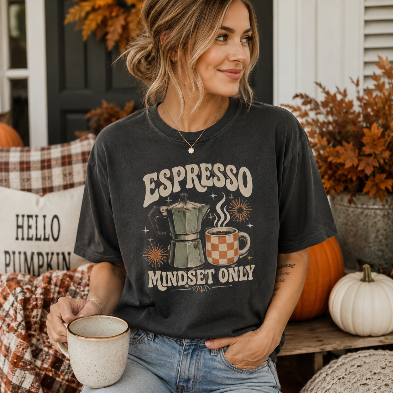 Espresso Mindset Only Tee - 5 Colors
