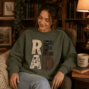 Read Pattern Crewneck Sweatshirt - 5 Colors