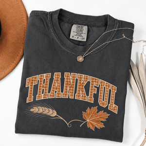 Herringbone Thankful Fall Tee - 4 Colors