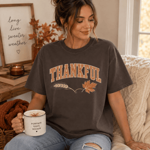 Herringbone Thankful Fall Tee - 4 Colors
