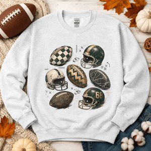 Retro Football Crewneck Sweatshirt - 5 Colors