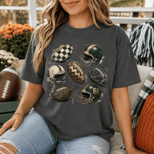 Retro Football Tee - 4 Colors