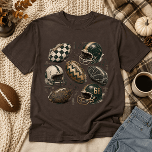 Retro Football Tee - 4 Colors