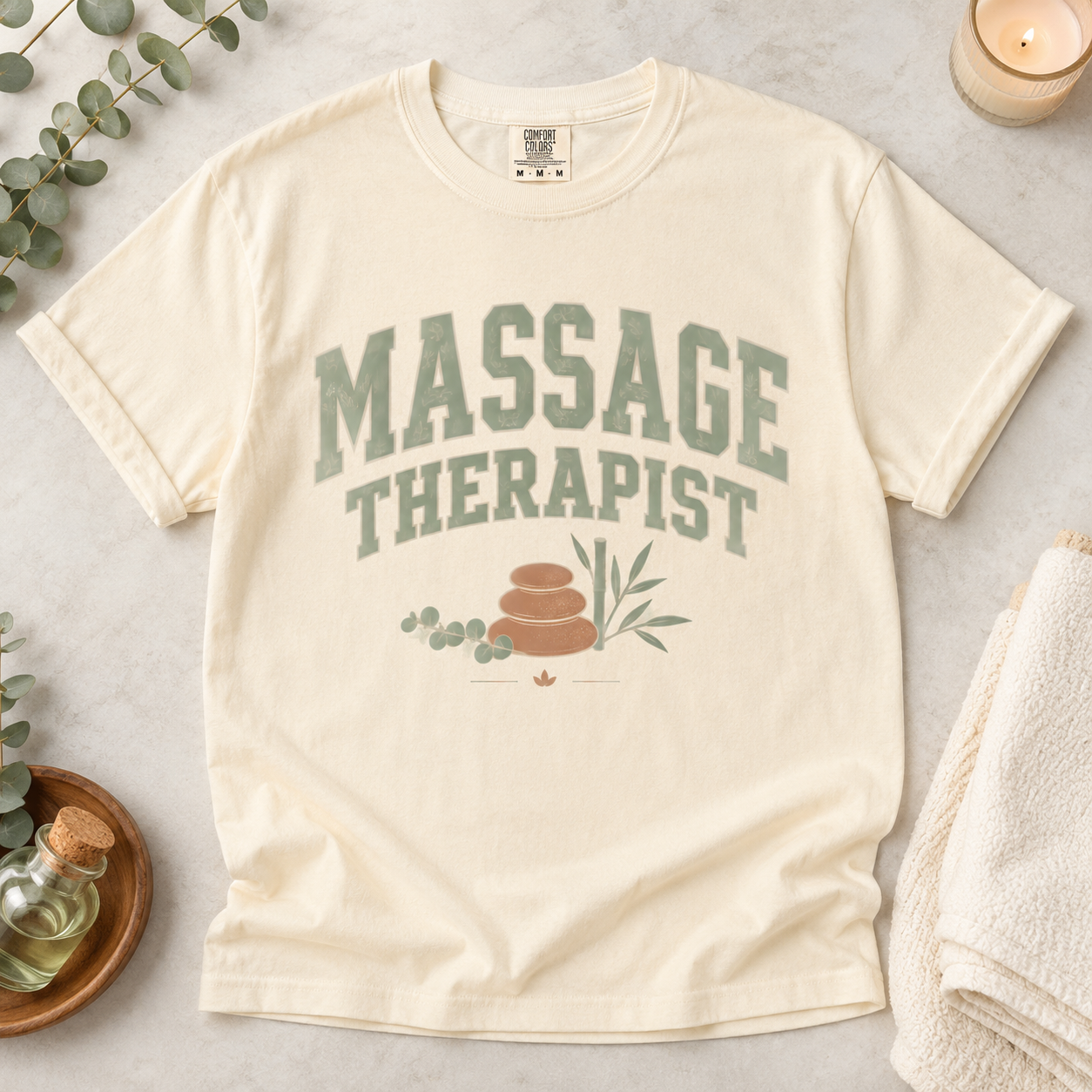 Massage Therapist Stones Tee - 5 Colors