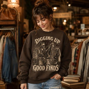 Digging Up Good Finds Thrift Crewneck Sweatshirt - 4 Colors