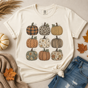 Fall Pumpkin Stack Tee - 5 Colors