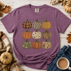 Fall Pumpkin Stack Tee - 5 Colors