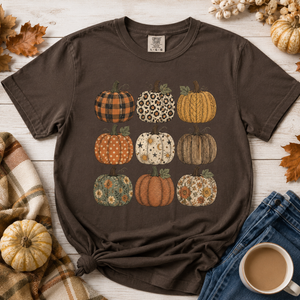 Fall Pumpkin Stack Tee - 5 Colors