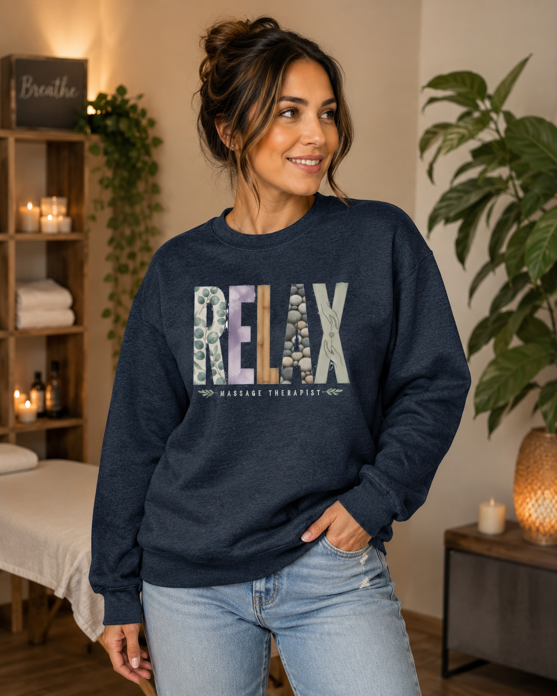 Massage Therapist RELAX Crewneck Sweatshirt - 5 Colors