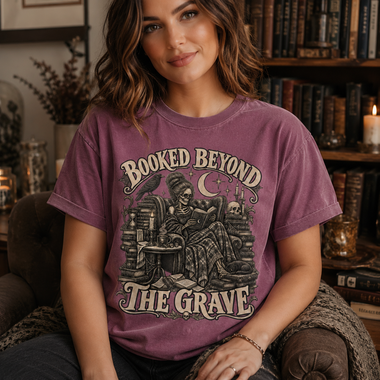 Booked Beyond the Grave Tee - 6 Colors