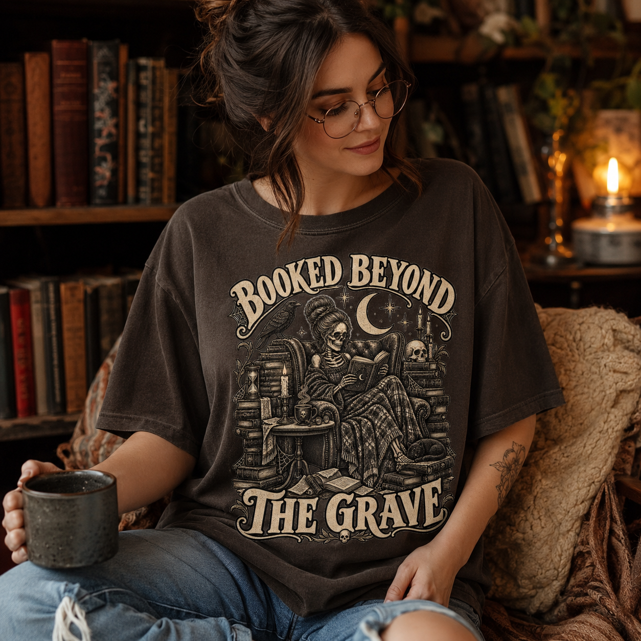 Booked Beyond the Grave Tee - 6 Colors