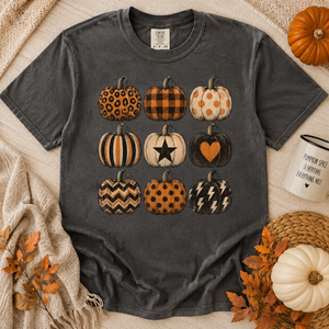 Halloween Pumpkin Stacked Tee - 6 Colors