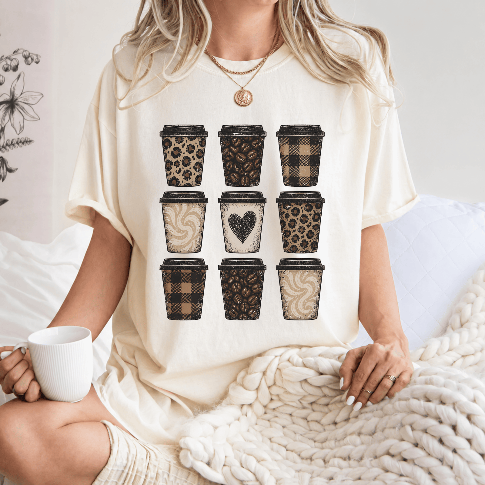 Coffee Lover Stacked Tee - 5 Colors