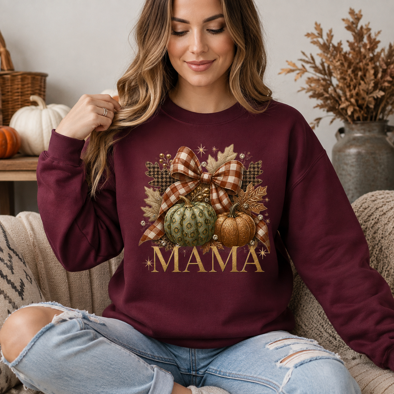 Fall Mama Crewneck Sweatshirt - 7 Colors