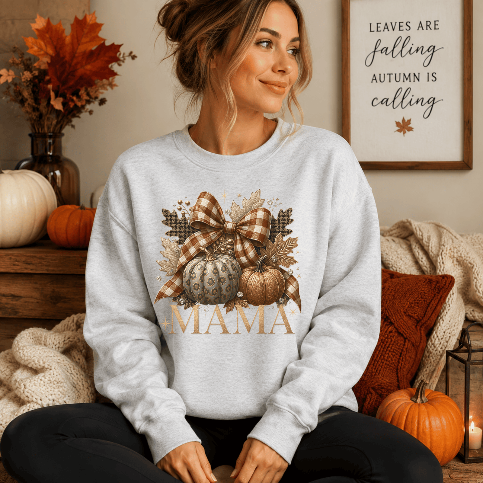 Fall Mama Crewneck Sweatshirt - 7 Colors