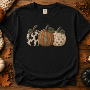 Fall Pumpkin Faux Paint Tee - 5 Colors
