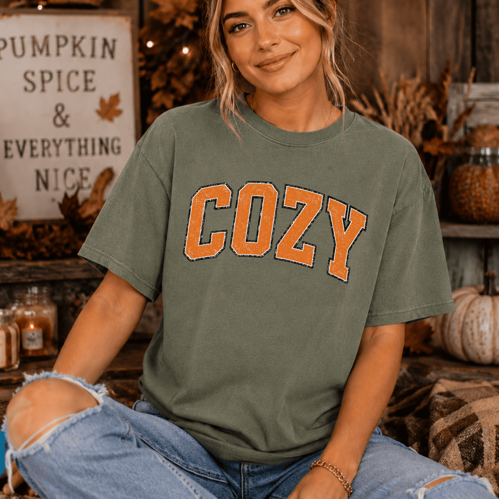 Distressed Cozy Tee - 4 Colors