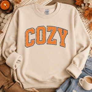 Distressed Cozy Crewneck Sweatshirt - 5 Colors
