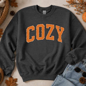 Distressed Cozy Crewneck Sweatshirt - 5 Colors