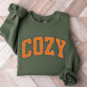 Distressed Cozy Crewneck Sweatshirt - 5 Colors