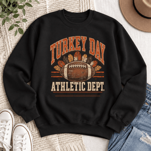 Turkey Day Athletic Dept Crewneck Sweatshirt - 5 Colors