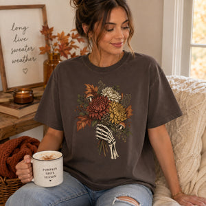 Skeleton Hand Bouquet Tee - 5 Colors