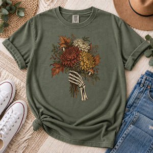 Skeleton Hand Bouquet Tee - 5 Colors