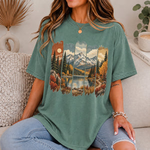Fall Mountain Paintbrush Tee - 8 Colors - STB Boutique