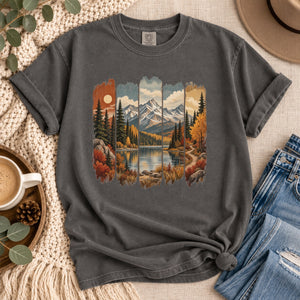 Fall Mountain Paintbrush Tee - 8 Colors - STB Boutique
