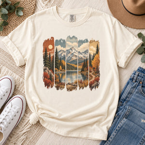 Fall Mountain Paintbrush Tee - 8 Colors - STB Boutique