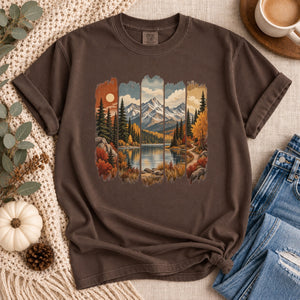 Fall Mountain Paintbrush Tee - 8 Colors - STB Boutique