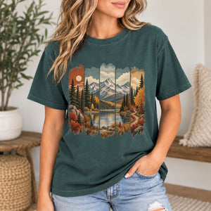 Fall Mountain Paintbrush Tee - 8 Colors - STB Boutique
