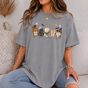 Halloween Massage Therapist Doodle Tee - 8 Colors