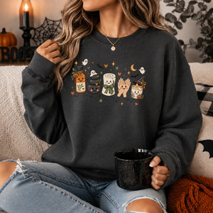 Halloween Massage Therapist Doodle Crewneck Sweatshirt - 6 Colors