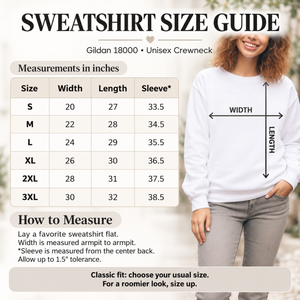 Merry Christmas Pattern Crewneck Sweatshirt - 4 Colors