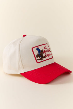 All American Cowgirl Red Trucker Hat SALE - STB Boutique