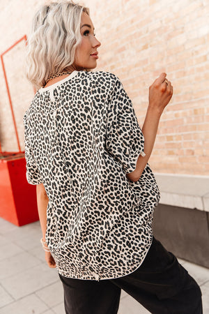 Boyfriend Tee - Layover Leopard