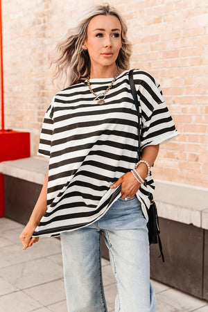 Boyfriend Tee - Seeing Stripes