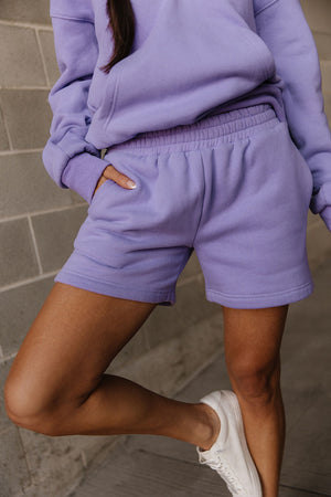 Comfort Zone Shorts - Lavender - STB Boutique