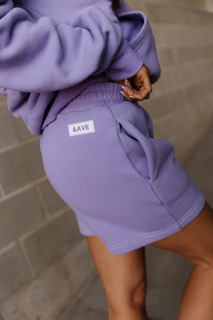 Comfort Zone Shorts - Lavender - STB Boutique