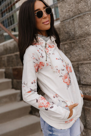 DoubleHood™ Sweatshirt - Brushed Blossoms - STB Boutique