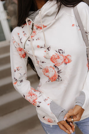 DoubleHood™ Sweatshirt - Brushed Blossoms - STB Boutique