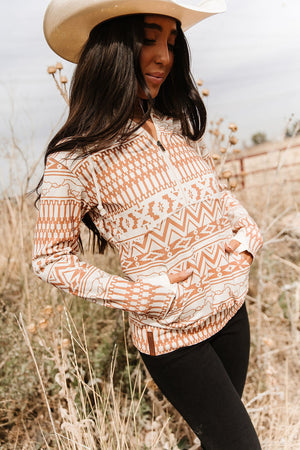 HalfZip Sweatshirt - Bronco Babe - STB Boutique