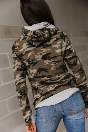 DoubleHood™ Sweatshirt - Carry-On Camo - STB Boutique