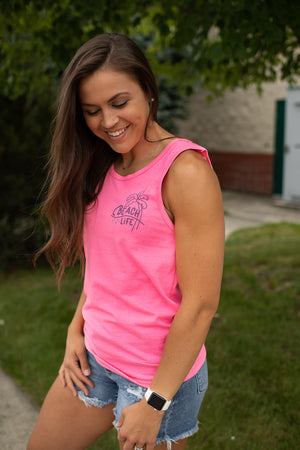 Life Is Better At The Beach Tank (Unisex SM-3X)